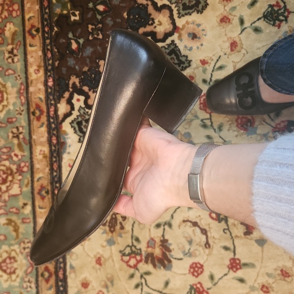 Black ballet flats with pump - Picture 3 of 4